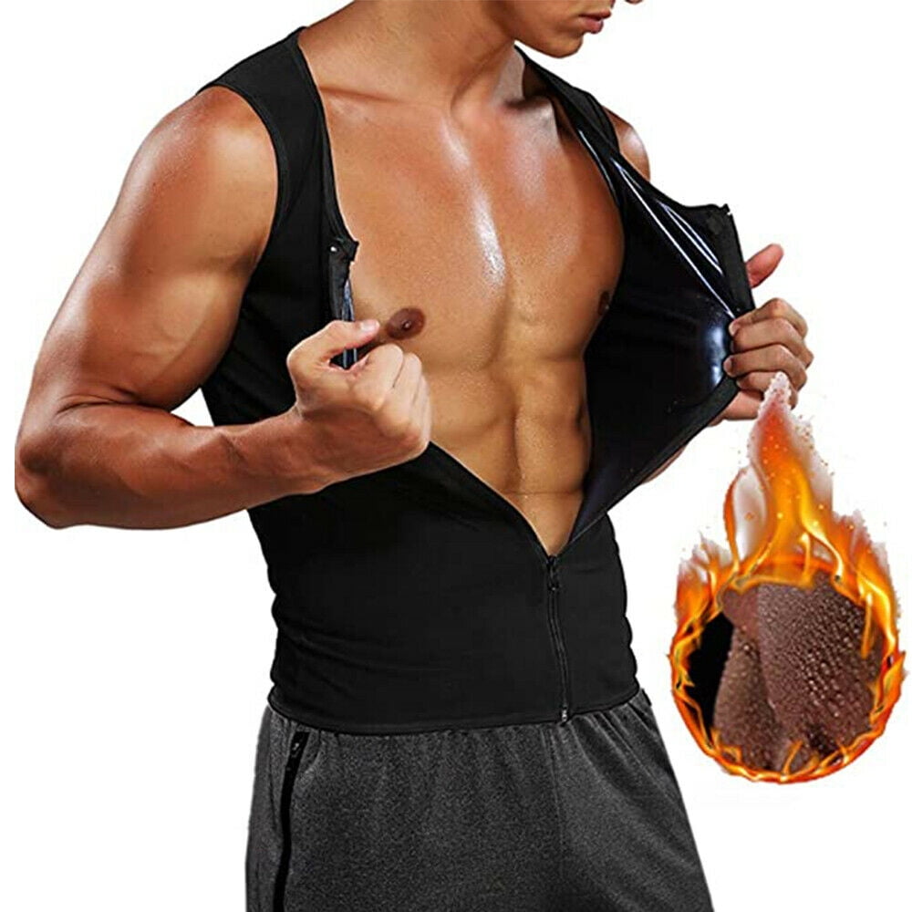 Hot Sweat Body Shaper Tank Top Fat Burner Slimming Sauna Suit Mens Heat Trapping Shirt Enhancing Vest