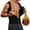 Black, variant on Men's Sweat Vest Body Shaper Sauna Suit Slimming Polymer Weight Loss Workout Zipper Tank Top