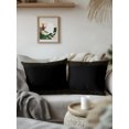 thumbnail image 3 of Outdoor Pillows Waterproof, Yellow Polka Dots Bedding Throw Pillows with Insert for Couch Sofa Bed, Modern Speckles Minimalist Black 16x16 Inch Pillowcases Decorative Camping Patio Pillow Set of 1, 3 of 8