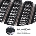 thumbnail image 4 of CheroCar Car Front Grill Mesh Inserts Cover Frame Trim Kits for Jeep Wrangler JK 2007-2015,Black, 4 of 9