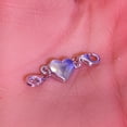 thumbnail image 4 of 925 Sterling Silver Heart Jewelry Clasps Necklace Clasps and Closures,Sterling Silver Double Bracelet Necklace Bracelet Lobster Clasp, 4 of 7