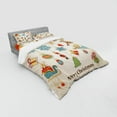 thumbnail image 3 of Ambesonne Christmas Bedding Set 3 Pcs, Xmas Holiday, Twin, Multicolor, 3 of 3