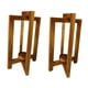 thumbnail image 3 of Portavelas,Soportes integrados para centros de mesa de farolillos de boda,Centros de mesa para bodas: faroles de madera para velas,Farol decorativo de estilo rústico para bodas,Faroles 2 piezas, 3 of 9