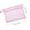 Pink, variant on Mesh Zipper Pouch Bags,A5 Transparent Double-Layer Mesh File Bag,File Folders,Files Category Bag,Plastic Zipper Pouches for Organizing and Storage,For Office Supplies