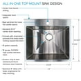 thumbnail image 3 of Transolid Trs_Ews-2422S Contemporary Laundry Washstand 24" Free Standing Single Basin, 3 of 7