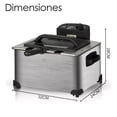 thumbnail image 2 of Freidora Electrica De Aceite Doble Canasta Acero 5 Lts You, 2 of 6