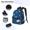 thumbnail image 3 of Easygdp Colorful Ocean Shark Mochila Casual para Portátil, Mochila para Escuela, Viajes, Negocios, 3 of 6