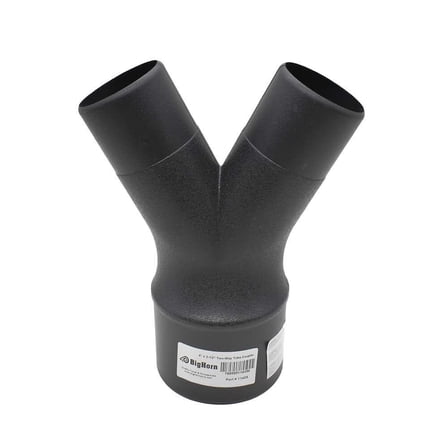 Big Horn 4 X 2-1/2 Inch Black Plastic Two-Way Tube Coupler Adapter