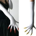 thumbnail image 2 of Punk Long Nails Paws Gloves Elastic Stretchy Arm Gloves Event Armwear Party Dressingup Accessories, 2 of 21