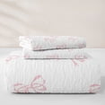 thumbnail image 5 of Manfei Pink Coquette Bowknot Twin Quilt Set For Kids,Girls Bow Tie Twin Coverlet Set For Princess,2 Pieces, 5 of 7