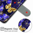 thumbnail image 5 of Dteck for Samsung Galaxy A53 5G Wallet Case, Shockproof Fashion 3D Painted Pattern Premium PU Leather Wrist Strap Magnetic Card/Cash Slots Stand Flip Protective Cover, Golden Butterfly, 5 of 6