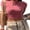 Pink, variant on Fortune Women Pink T-Shirts Baby Tees Short Sleeve Crew Neck Crop Top Summer Slim Fit Tops