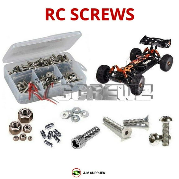 RCScrewZ Stainless Steel Screw Kit dhk003 for DHK Hobby Optimus "E" 1/8th Buggy RC Car | SET