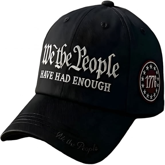 TELOLY 2026 New We the People Have Had Enough Hat, Retro 250Th Anniversary Usa Baseball Cap, Adjustable Embroidered for Men Women for Independence Day, Political Rallies, Outdoor Events, Casual Wear