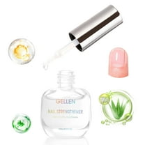 Gellen 15ml Nail Strengthener, Air Dry Clear Finish Nail Growth Strengthener for Thin Weak and Damaged Nails Repair Solution with Protein Keratin Calcium Nourish Nail Care Treatment, Unscented