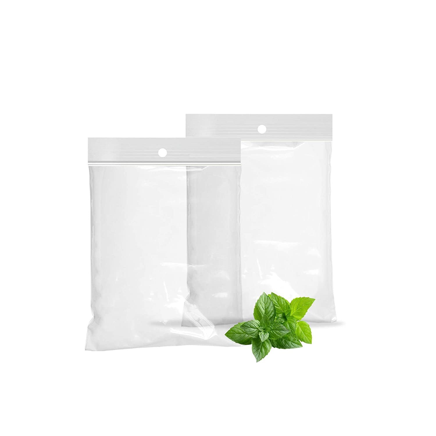 Clear Reclosable Hanghole Packaging Bags 2 Mil 8" x 10" for Jewelry 1000 Pieces 