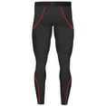thumbnail image 3 of FINDCI Men's Men's Gym Running Fitness Kit Compression Pants Shirt Top Long Sleeve Jacket Set 2 PCS - Workout Outfit Set Jogging Sports Set Running Rashguard Tracksuit,Medium,Red Line, 3 of 5