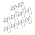 thumbnail image 1 of Uxcell 10pcs Abrazadera de Tubo Vertical Conector Cruzado 1" a 1/2" Acero al Carbono, 1 of 6