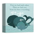 thumbnail image 2 of Creative Products Little Whale Family 12x12 Canvas Wall Art, 2 of 5