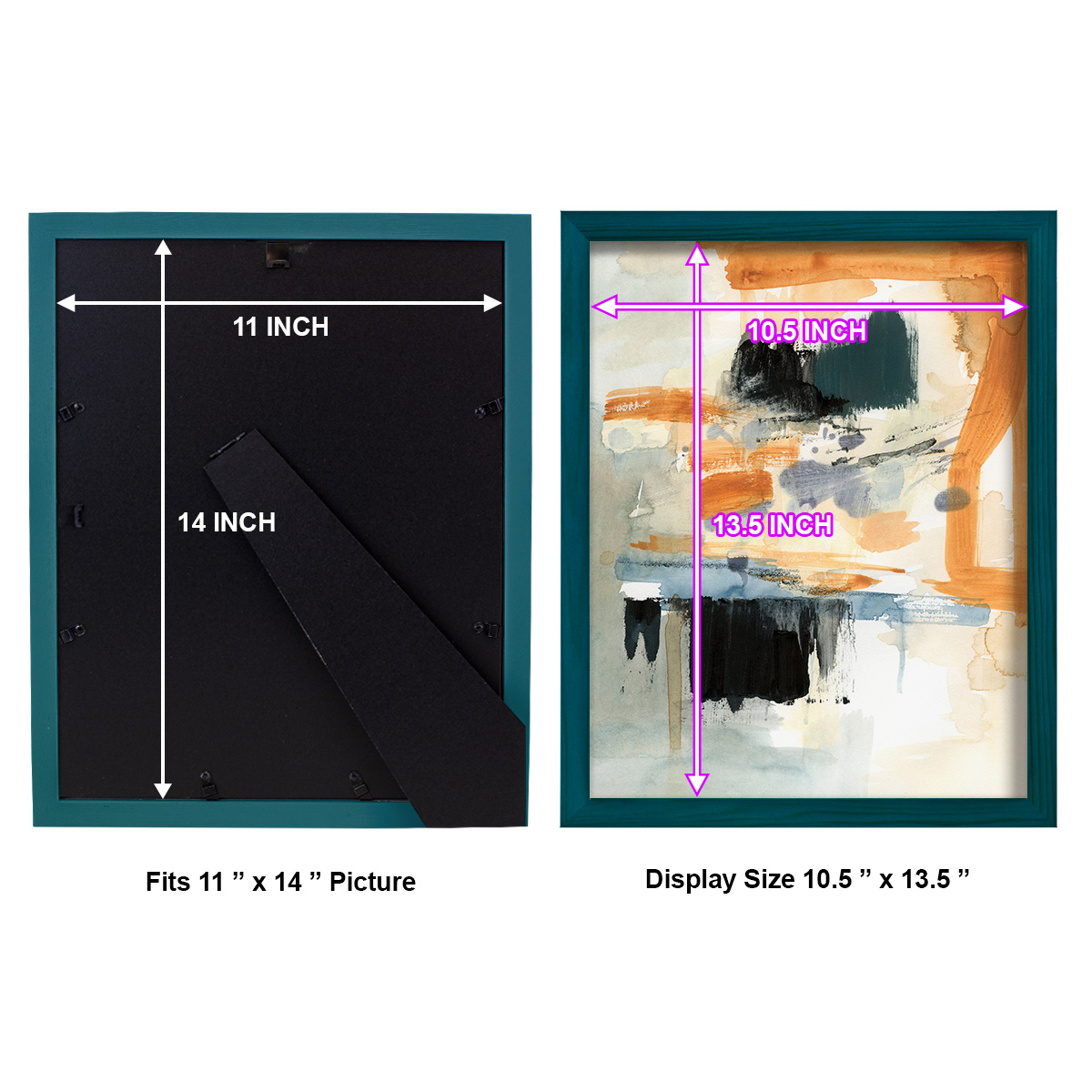 Seria II - Framed Print w/glass - Ocean Blue