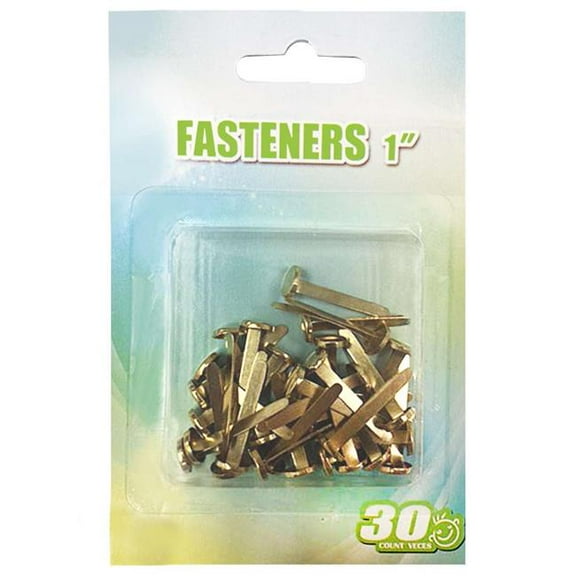 DDI 2374788 1 in. Metal Fasteners, Gold - 30 Count - Pack of 250
