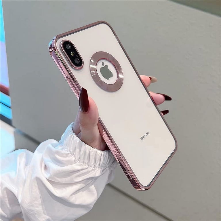 for iPhone XR XS Max Case Logo View,with Camera Lens Protector
