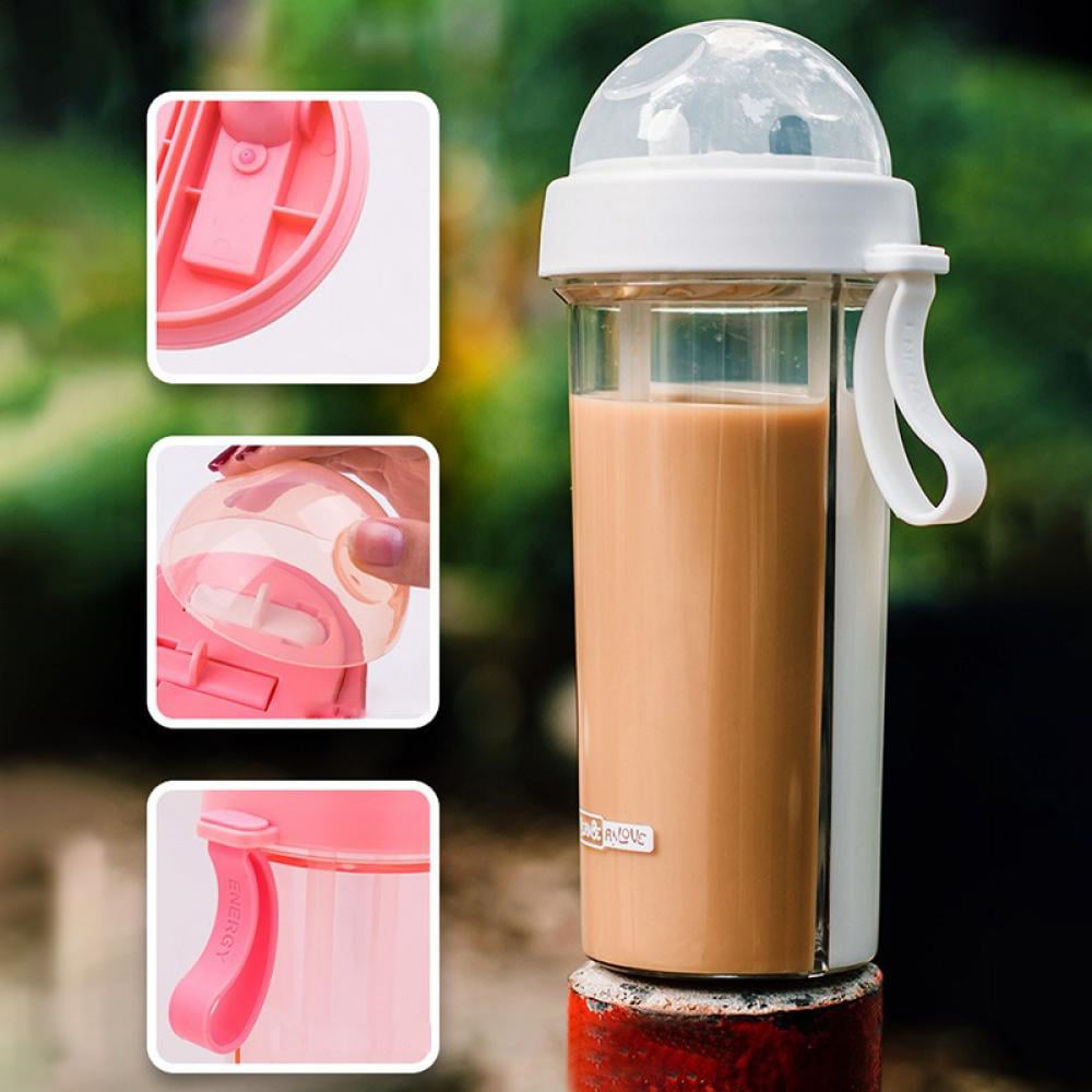 MOOSUP Creative Portable Water Cup, One Cup of Two Different