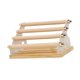 thumbnail image 3 of Expositor de anillos, joyero portátil, base de madera, soporte para anillos desmontable Terciopelo beige, 3 of 9