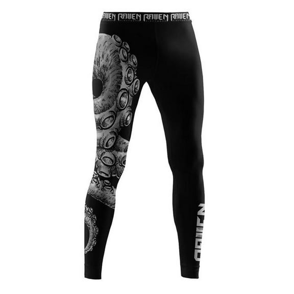 Raven Fightwear Men's Kraken Octopus Spats MMA BJJ White