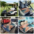thumbnail image 6 of Golf Cart Seat Covers for 2 Seater,Blue Pink Ombre Microfiber Cart Seat Towel Blanket,Retro Chic Abstract Oil Painting Art Absorbent Breathable Non Slip Bench Seats Protector for Golf Course 51"x31", 6 of 9