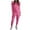 Rose red, variant on Puff Sleeved Women Sport 2 Pieces Sets Long Sleeve Sweatshirt & Pants Suit