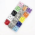 thumbnail image 4 of Alicates + 100 juegos de botones metálicos de costura de 10 colores, broches de presión huecos y sólidos para ropa y bolsos., 4 of 4