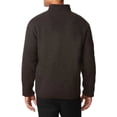 thumbnail image 2 of 32 Degrees Men's Sherpa Lined Fleece Full Zip Jacket Sweater (Large, Dark Grey Heather), 2 of 4