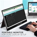 ViewSonic VG1655 15.6 Inch 1080p Portable Monitor with 2 Way Powered 60W USB C, IPS, Eye Care, Dual Speakers, Built-in Stand with Magnetic Cover