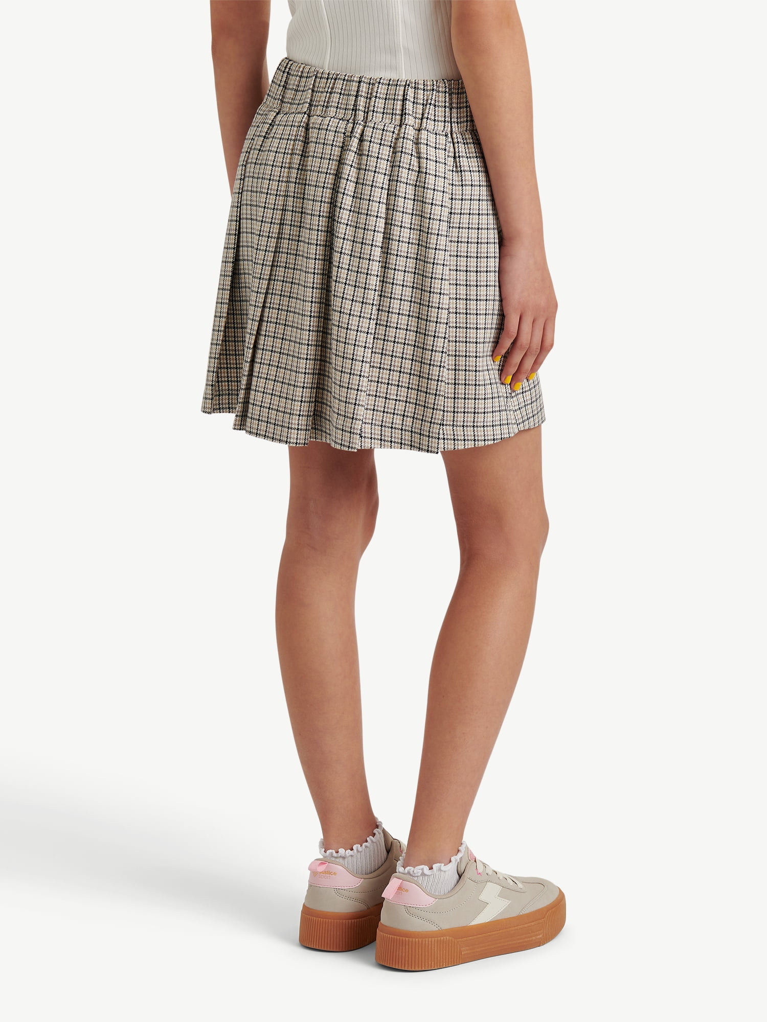 Justice Girls Plaid Pleated Skirt, Sizes XS - XLP
