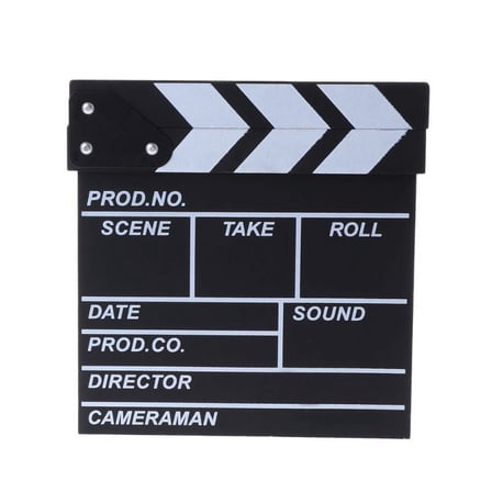 JZROCKER Film Director's Clapper Board Movie Scene Clapboard Photography Props