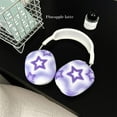 thumbnail image 3 of Cute Cartoon Beautiful Stars Pattern Design Case for AirPods Max Headphones,Soft TPU Skin Anti-Scratch for Women Girls,Cover for AirPods Max (Purple), 3 of 17