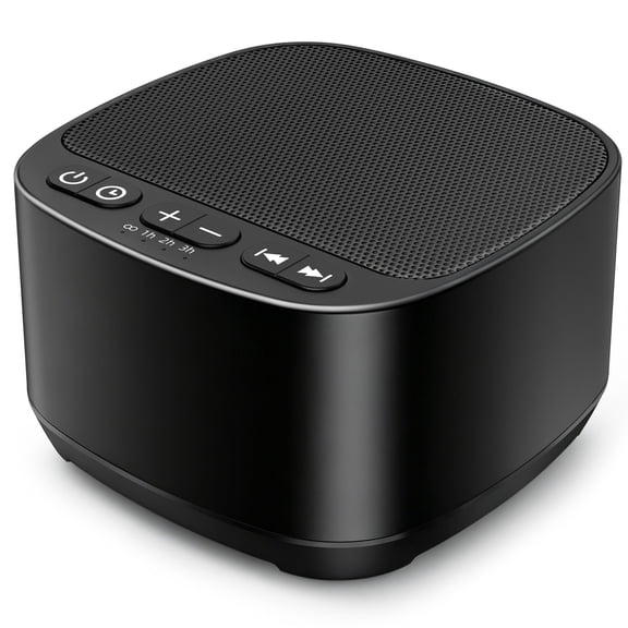 Magicteam Sleep Sound White Noise Machine, with 40 Non Looping Natural Soothing Sounds and Memory Function 32‑Level Volume powered by AC or USB and Sleep Timer Sound Therapy for Baby Kids Adults.
