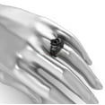 thumbnail image 7 of ringheart Black Claddagh Ring Matching Rings His and Her Rings Couple Rings Cz Wedding Ring Sets for Him and Her Men and Women Ring, 7 of 7