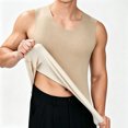 thumbnail image 2 of Yongwang Mens Fashion Tank Top Crew Neck Sleeveless Tops Winter Warm Slim Fit Tank Top Elastic Undershirt Base Layer, 2 of 6