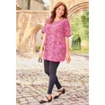 thumbnail image 3 of Catherines Women's Plus Size Easy Fit Short Sleeve Scoopneck Tunic, 3 of 4