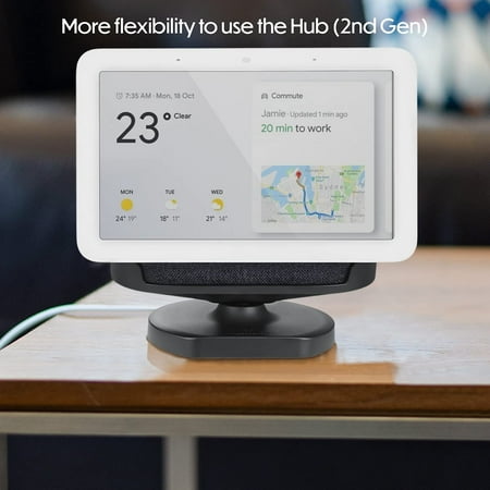 Wasserstein - Adjustable Stand for Google Nest Hub (2nd Gen) - Charcoal
