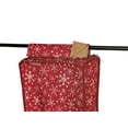 thumbnail image 4 of Covermates Keepsakes Hanging Gift Wrap Storage Bag – Holds up to 20 Rolls - Interior Pockets for Accessories - Holiday Storage, Red Snowflake, 4 of 6