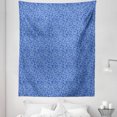 thumbnail image 1 of Blue Paisley Tapestry, Continuous Drop Shaped Elements Ethnic Motifs Bicolor Arrangement, Fabric Wall Hanging Decor for Bedroom Living Room Dorm, 5 Sizes, Persian Blue Pale Blue, by Ambesonne, 1 of 1