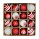 thumbnail image 3 of XWSHYW Decoraciones Navideñas Juego de Caja de Regalo con Colgante Árbol de Navidad 16 Piezas/6 Cm con Bolas de Navidad y Bolas Galvanizadas Rojas y Blancas para Decoración Navideña, 3 of 5