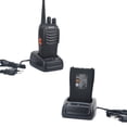 thumbnail image 4 of Radios bidireccionales Walkie Talkies de largo alcance para adultos con auriculares, radio portátil recargable de 16 canales de 2 vías con linterna, batería de iones de litio y cargador (paq, 4 of 5