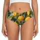 thumbnail image 1 of Fotbe Retro Warm Lemon Flower Calzones Estampados para Mujer – Ropa Interior de Algodón, Cómoda, Suave y Elástica-3X-Large, 1 of 6