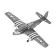 thumbnail image 2 of Maquette d'Avion P-51 de la Seconde Guerre Mondiale à l'Échelle 1:48, Ensemble de Maquettes d'Avion pour Adulte, Gris Vif, 2 of 9