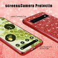 thumbnail image 5 of Compatible with Google Pixel 6 Pro Case Glitter Shockproof, Google Pixel 6 Pro Phone Case Bling Sparkly TPU and PC Silicone Shiny Girl Women Thin Protective Cover (Red), 5 of 14