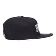 thumbnail image 5 of Brooklyn Embroidered Flat Bill Snapback Cap - Black OSFM, 5 of 5